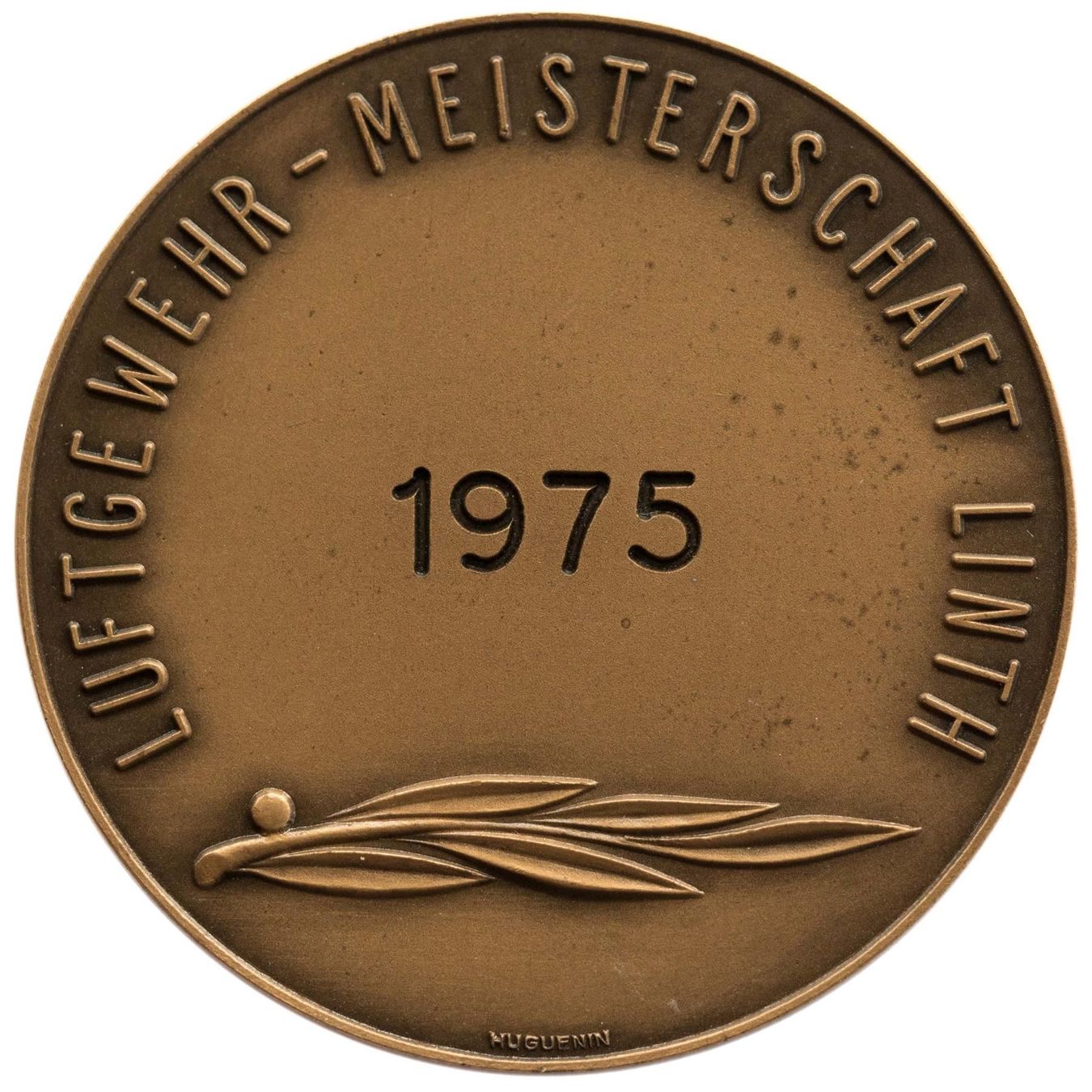 Medaglie: Medaille Linth 1975 Luftgewehr Meisters. – Usato da Rotkreuz venduto da Swiss-Coins 1