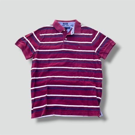 Tommy Hilfiger vintage striped polo shirt herren t-shirt M