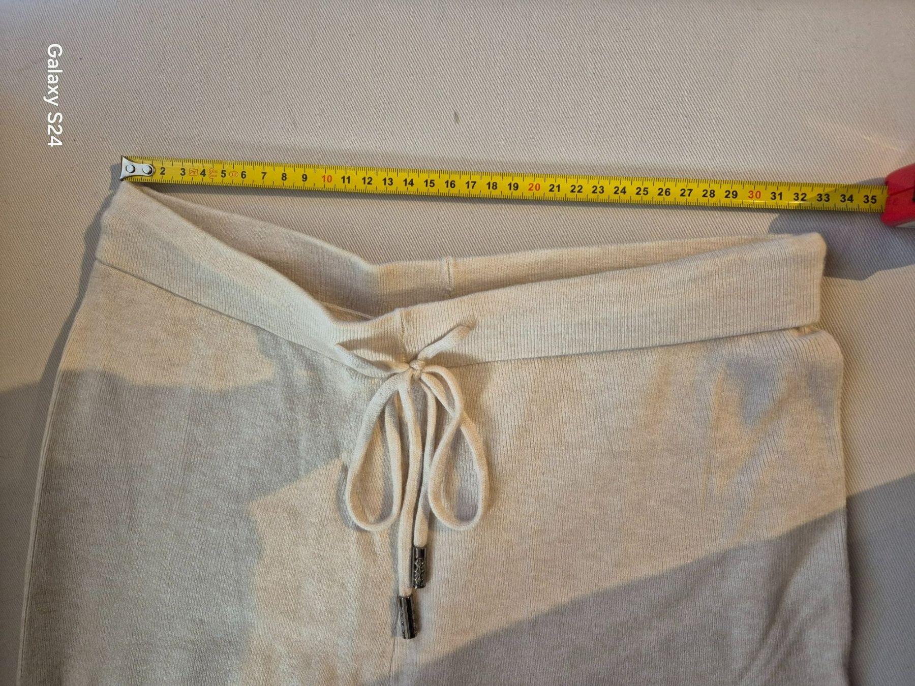 Pantaloni: Gestrickte Winterhose, cremefarben, Größe S/M – Nuovo (secondo la descrizione) da Losone venduto da bal_gfp6 3