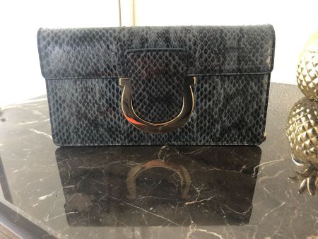 Clutch / bag  Ferragamo Python print (pitone)