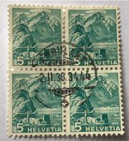 4 er Block Nr.202 mit Stempel  Landschaftsbilder Pilatus   