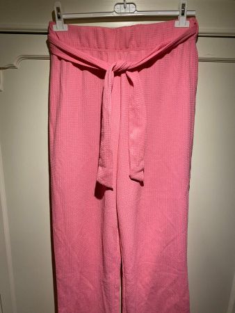 DAMEN STOFFHOSE,ROSA