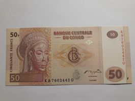 KONGO - 50 Francs 2007 UNC (KA7602442Q)