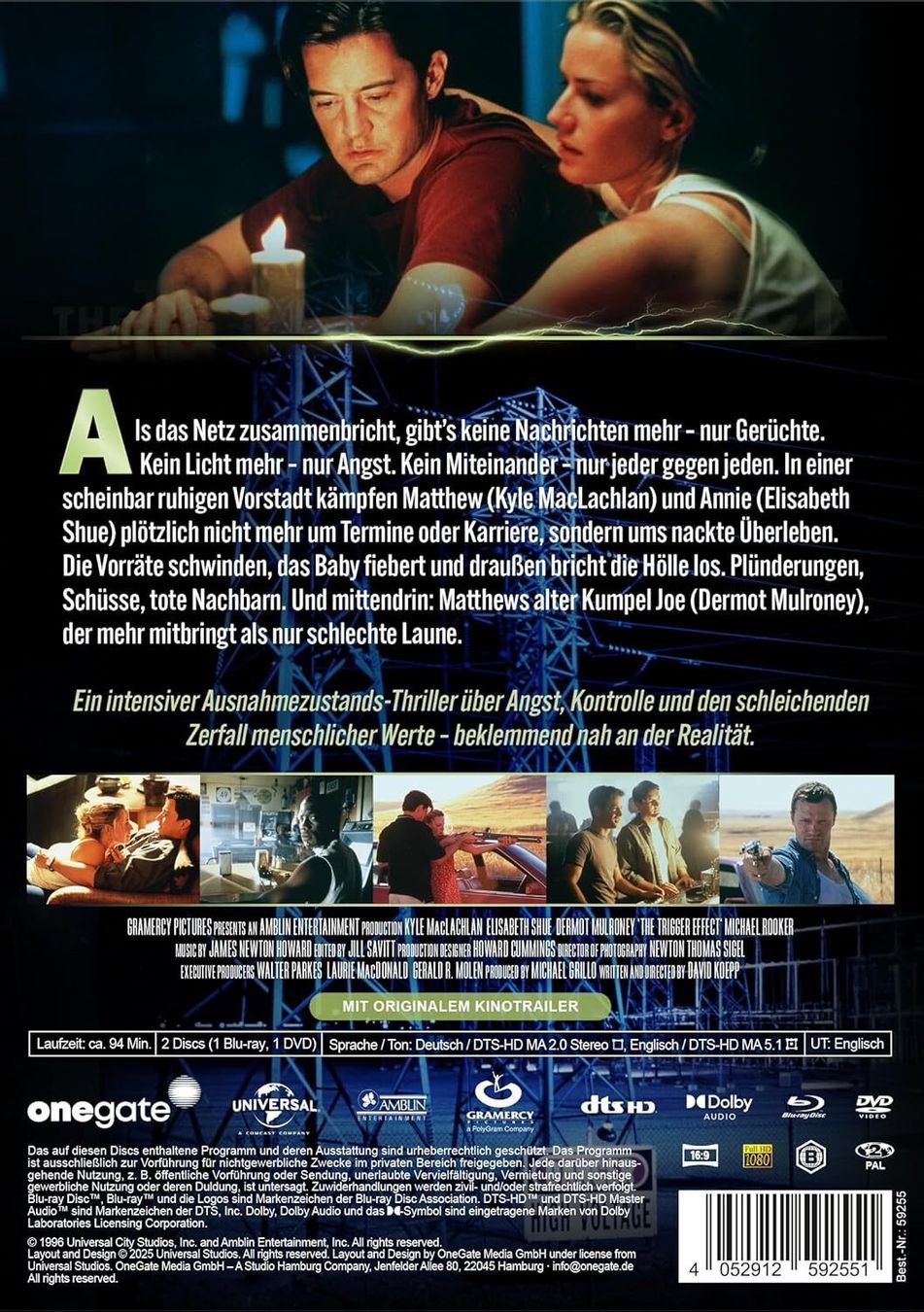 Alle DVDs: Trigger Effect (1996) Mediabook/MacLachlan/Elisabeth Shue/BD – Neu (gemäss Beschreibung) aus Volketswil von cinephilia 1