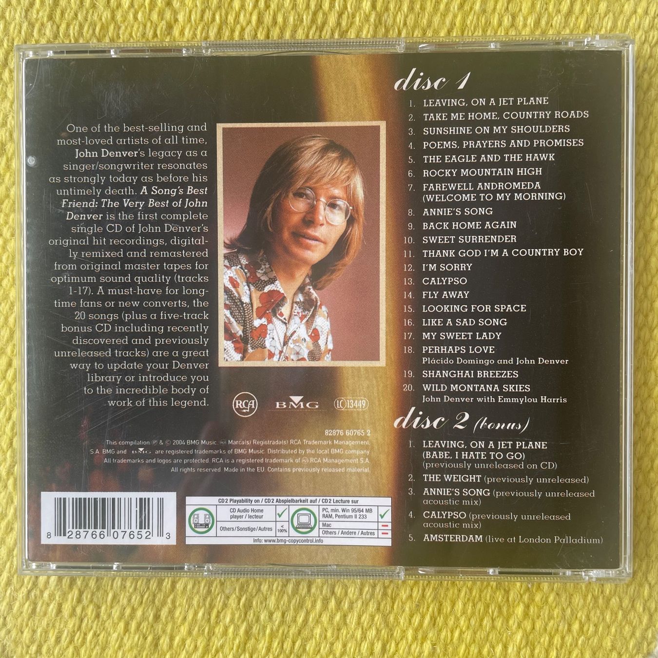 CDs: JOHN DENVER-2CD VERY BEST OF – Gebraucht aus Rorschacherberg von CD-Roli 1