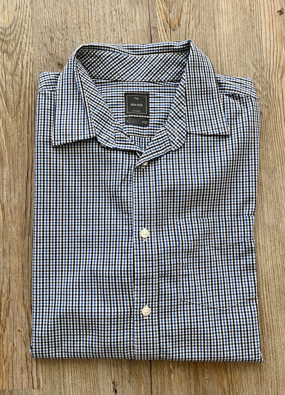 Gap Camicie: GAP Non-Iron kariertes Hemd Gr. L – Usato da Belp venduto da Solyluna
