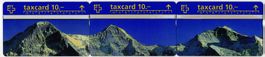 Eiger, Mönch + Jungfrau - PTT Taxcard Panorama Puzzle