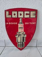 Blechschild Lodge Zündkerze La Bougie plaque tôle