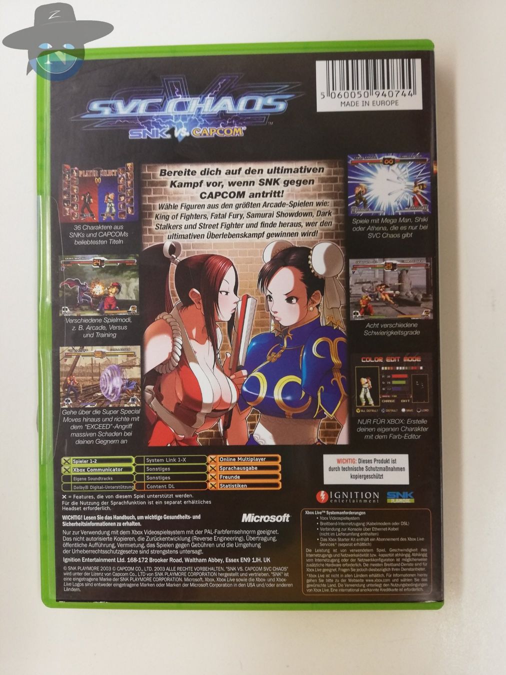 Microsoft Jeux: SVC Chaos SNK vs. Capcom / Xbox OG Classic – D'occasion à St. Gallen par zorro_dc 1