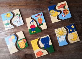 Mertens Holzpuzzle Legespiel für Kleinkinder