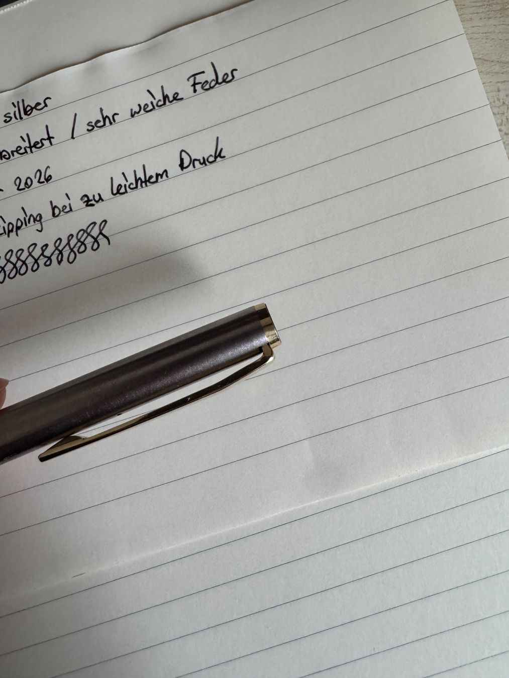 Montblanc Penna & Evidenziatori: Montblanc Noblesse, Silber, Goldfeder – Usato da Olten venduto da Alpaccka 4