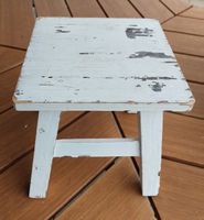 Shabby chic Hocker aus Holz