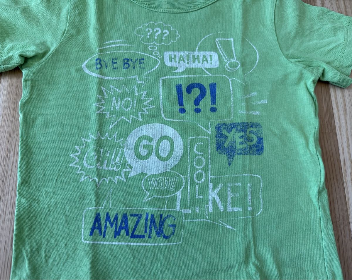 Benetton Camicie, T-shirt & Polo: Benetton - T-shirt, vert clair, taille 90 / 2 ans – Usato da Genève venduto da valmath 1