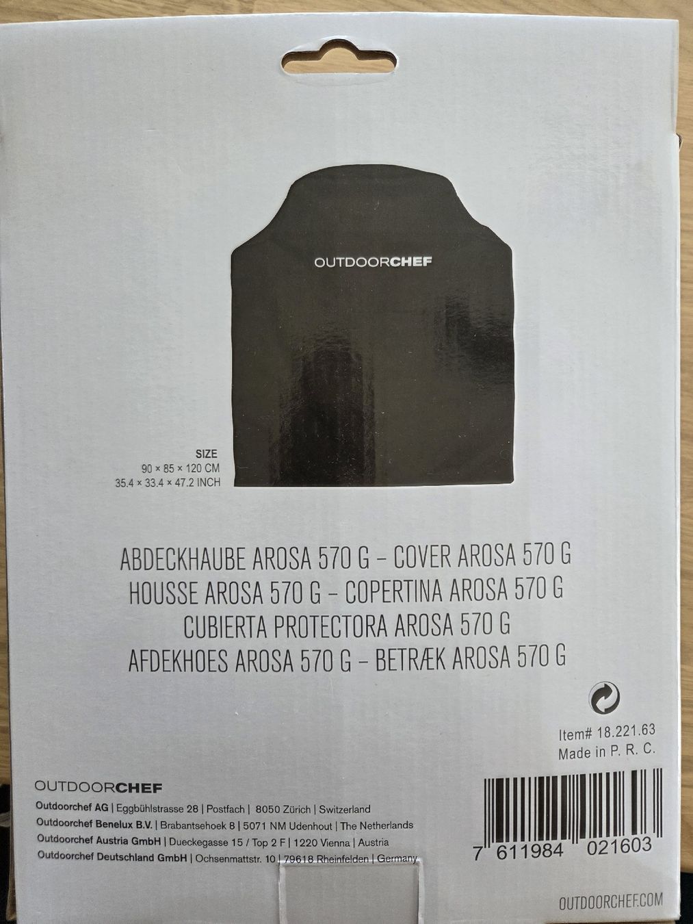 Outdoorchef Sonstiges: Abdeckhaube Grill Outdoorchef – Neu und originalverpackt aus Aeschi SO von hrbrunner 1