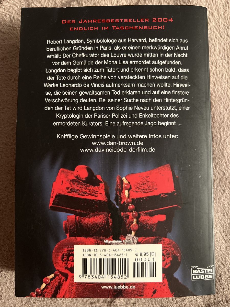 Livres: Dan Brown The Da Vinci Code Thriller Paperback Book – Neuf (Voir description) à Oberengstringen par Rogi9698 1