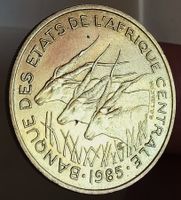 CENTRAL AFRICA 25 FRANCS 1985
