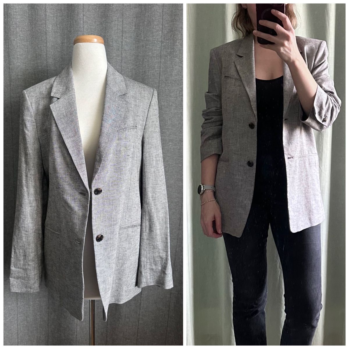 H&M Giacche: Oversized Blazer aus Leinenmix – Nuovo (secondo la descrizione) da Uitikon Waldegg venduto da MGC