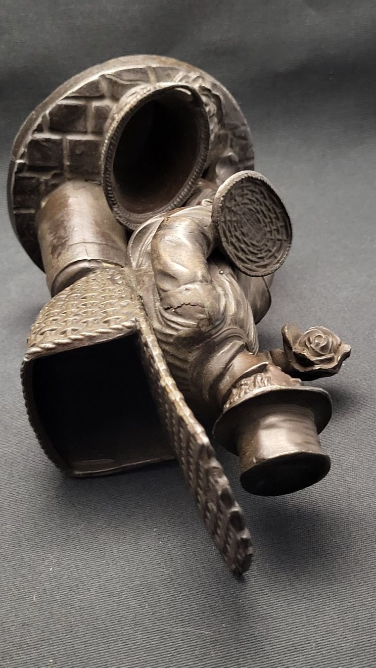 Statuette: Antike Metall-Figur "Pyrogène" – Usato da Basel venduto da spinne02 6
