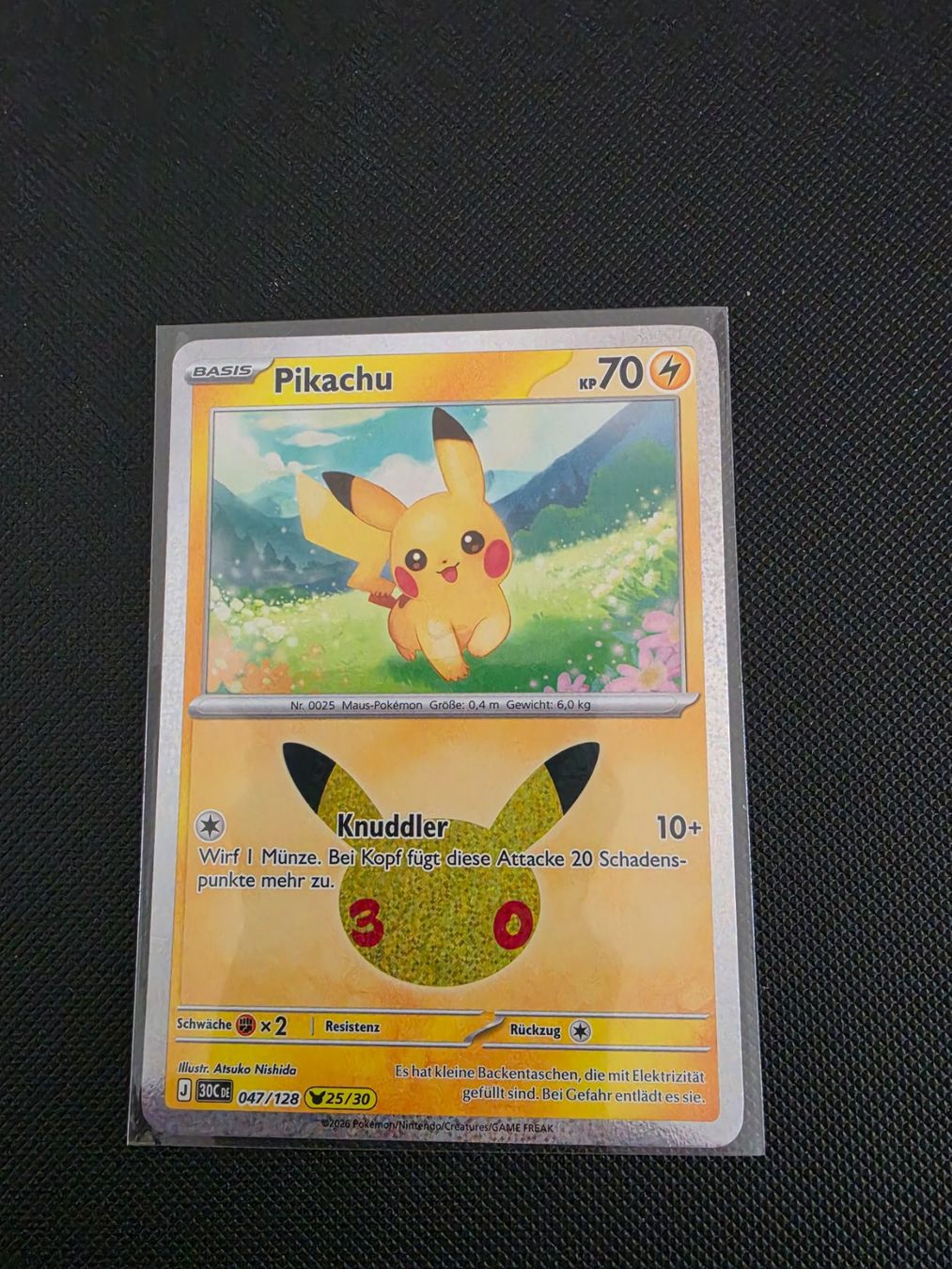 Pokémon Sammelbilder & Trading cards: Pokémon 30th - Pikachu 047/128 -DE – Neu (gemäss Beschreibung) aus Luzern von heini81