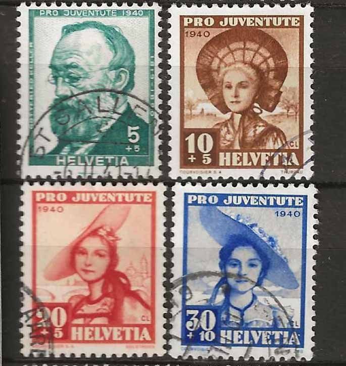Tutti i francobolli: PJ040 - Pro Juventute 1940 obl. – Usato da Trélex venduto da Phil_Albert