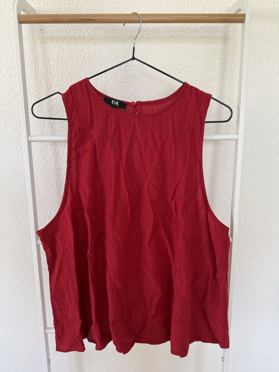 C&A Chemisiers: C&A Bluse rot Gr. 42 – D'occasion à Kloten par ble_78dj