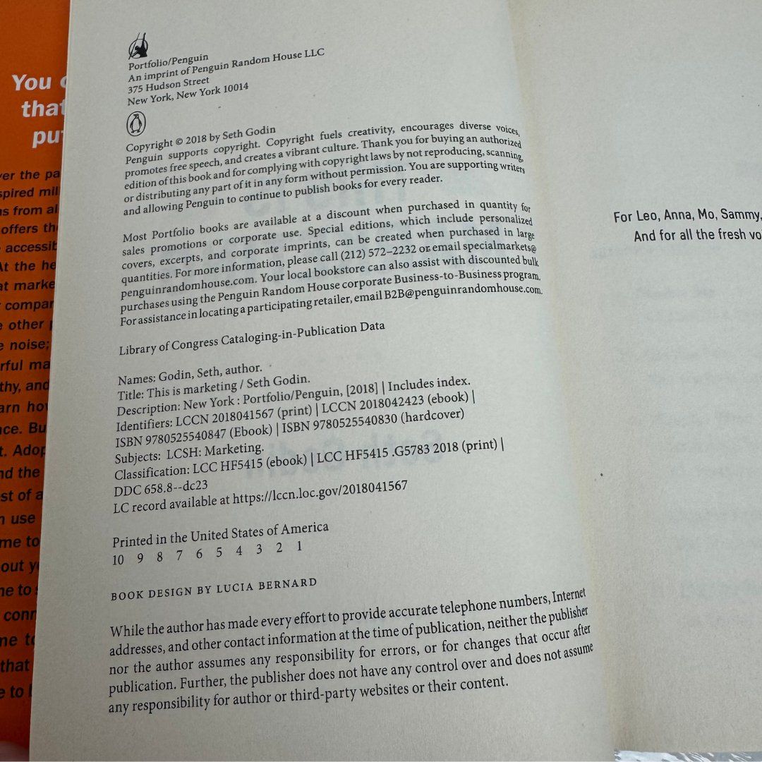 Bücher: This Is Marketing — Seth Godin – Gebraucht aus Porrentruy von ResellHotel 2