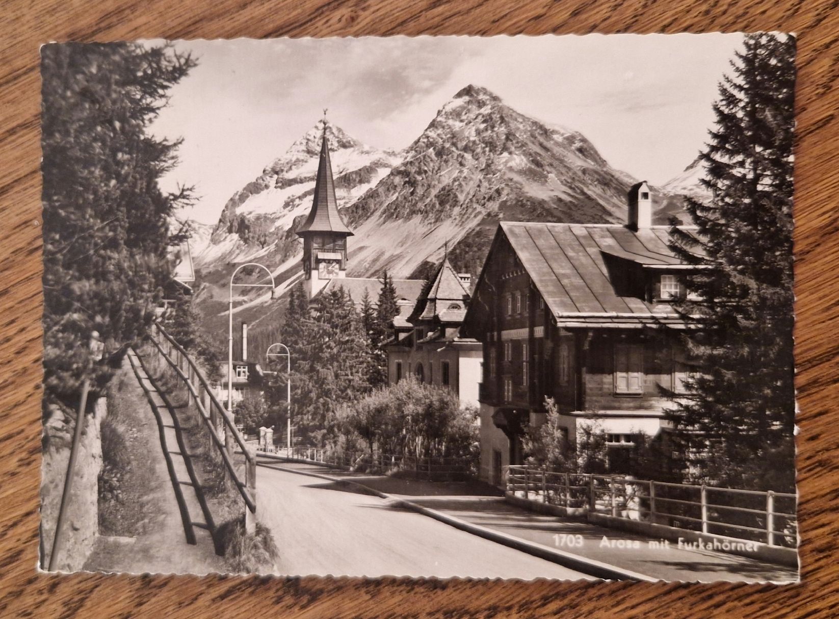 Cartoline postali: Arosa mit Furkahörner 1947 – Usato da Ebikon venduto da Donar50