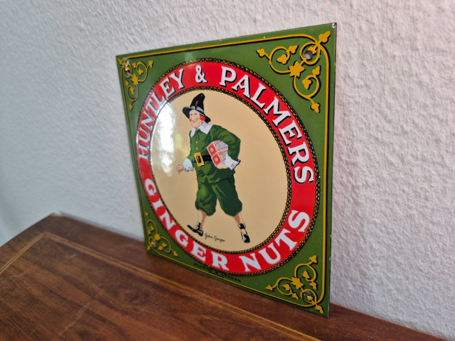 Schilder: Emailschild Huntley Palmers Ginger Nuts Logo Emaille Schild – Gebraucht aus Schaffhausen von pfanis09 4