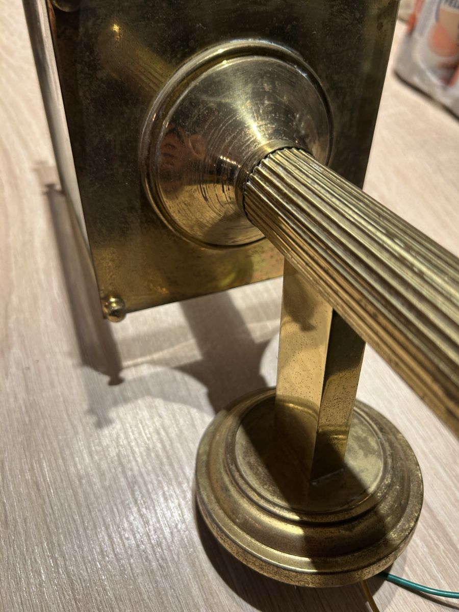 Lampen: Lanterne murale néoclassique, de la Maison Jansen 1940 – Gebraucht aus Thierrens von Bigla 5