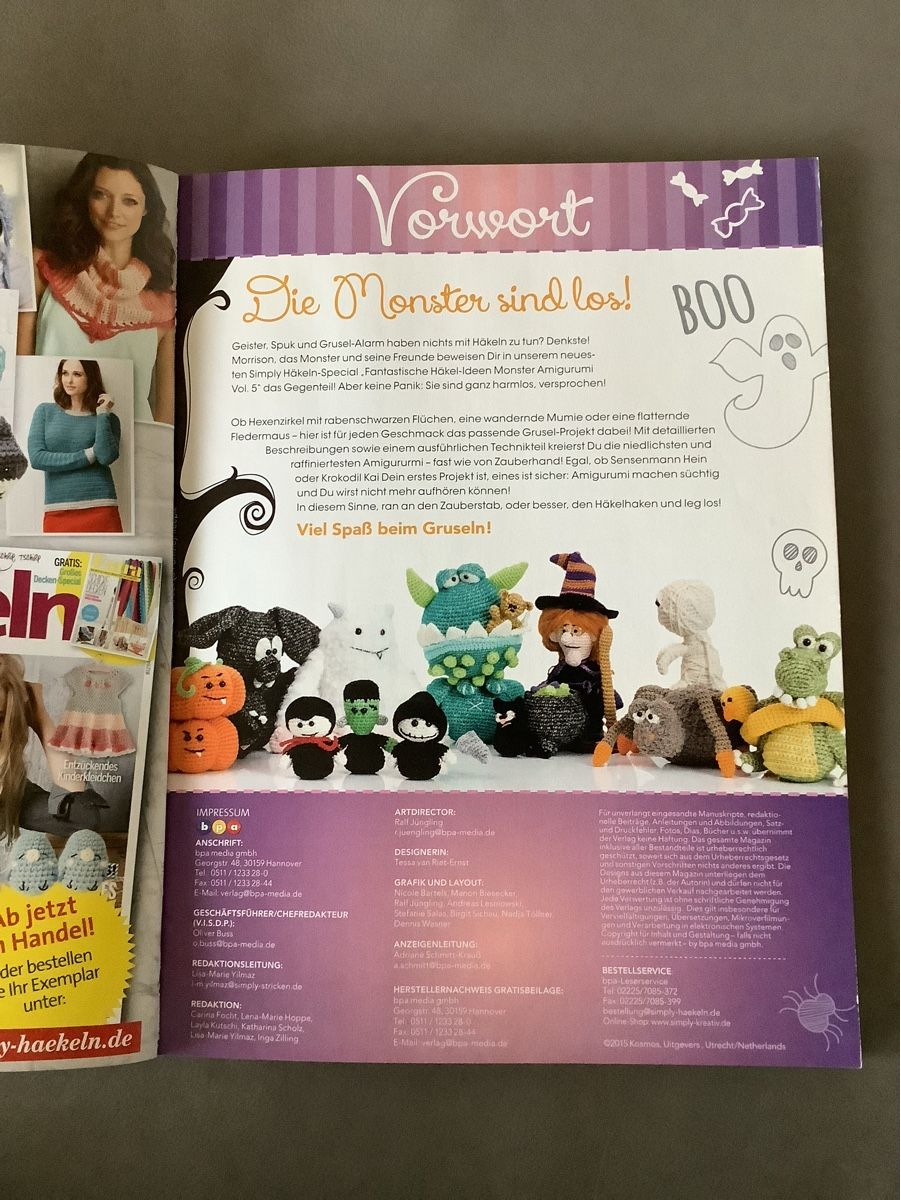Zeitschriften & Magazine: Amigurumi Häkelheft, Monster, Vol. 5 – Gebraucht aus Appenzell-Steinegg von Schmipat 1