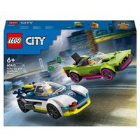 Lego City Verfolgungsjagd mit Polizeiauto und Muscle Car