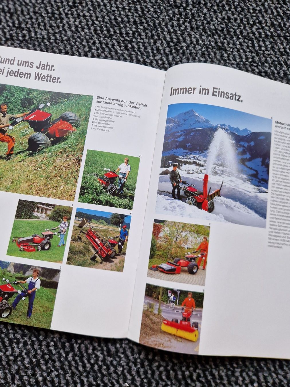 Aebi Trattori: Original Prospekt Aebi Motormäher HC55 Hydrocut – Usato da Dürnten venduto da Bachtel84 3