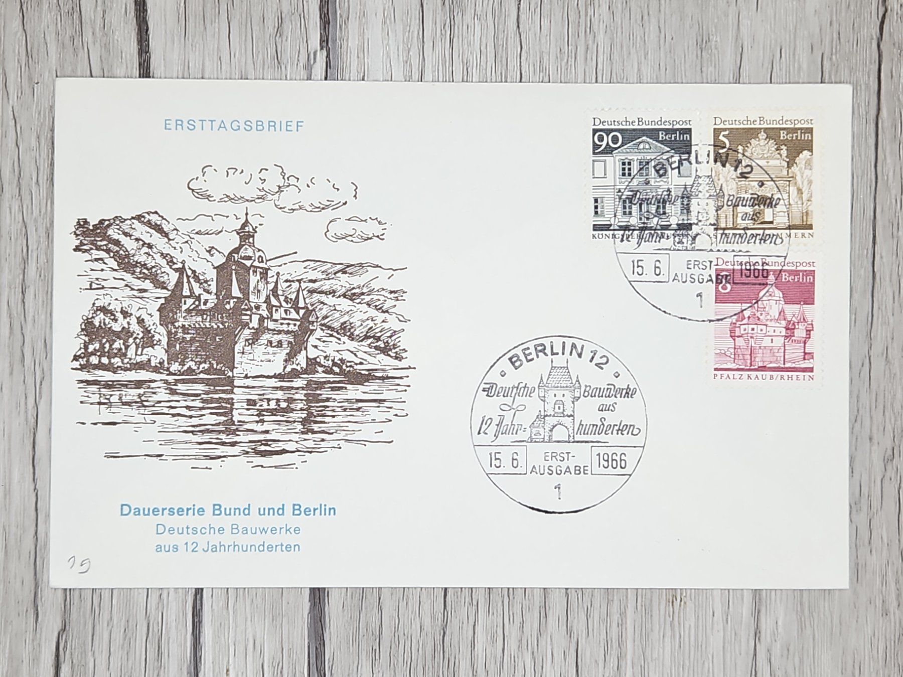 Alle Briefmarken: CL14 Enveloppe + Timbre Allemagne 1966 – Gebraucht aus Cousset von Patrick_Collections
