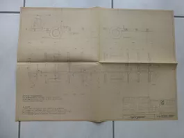 Karosserie, Bauplan Fahrgestell eine Autobus, Büssing 1961
