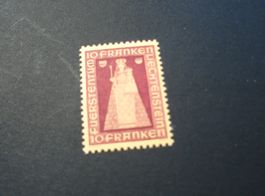 Liechtenstein Marke 10.- Madonna von Dux, ** 1941