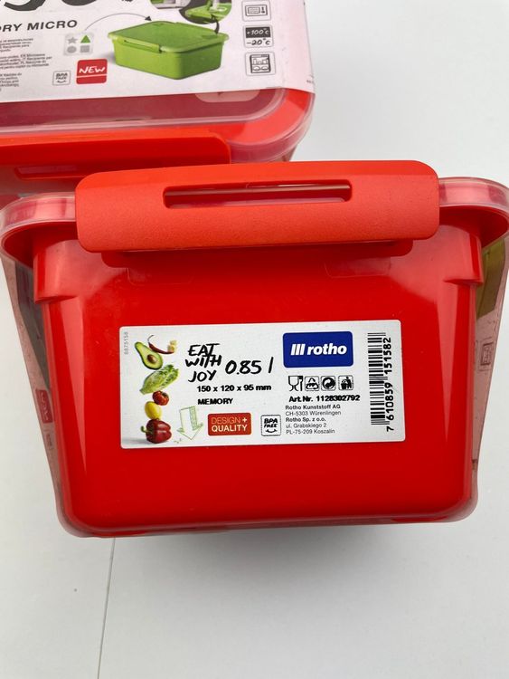 2x Tupperware rot der Marke rotho | Kaufen auf Ricardo