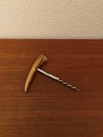 Vintage Korkenzieher aus Geweih Unikat Horn Zapfenzieher