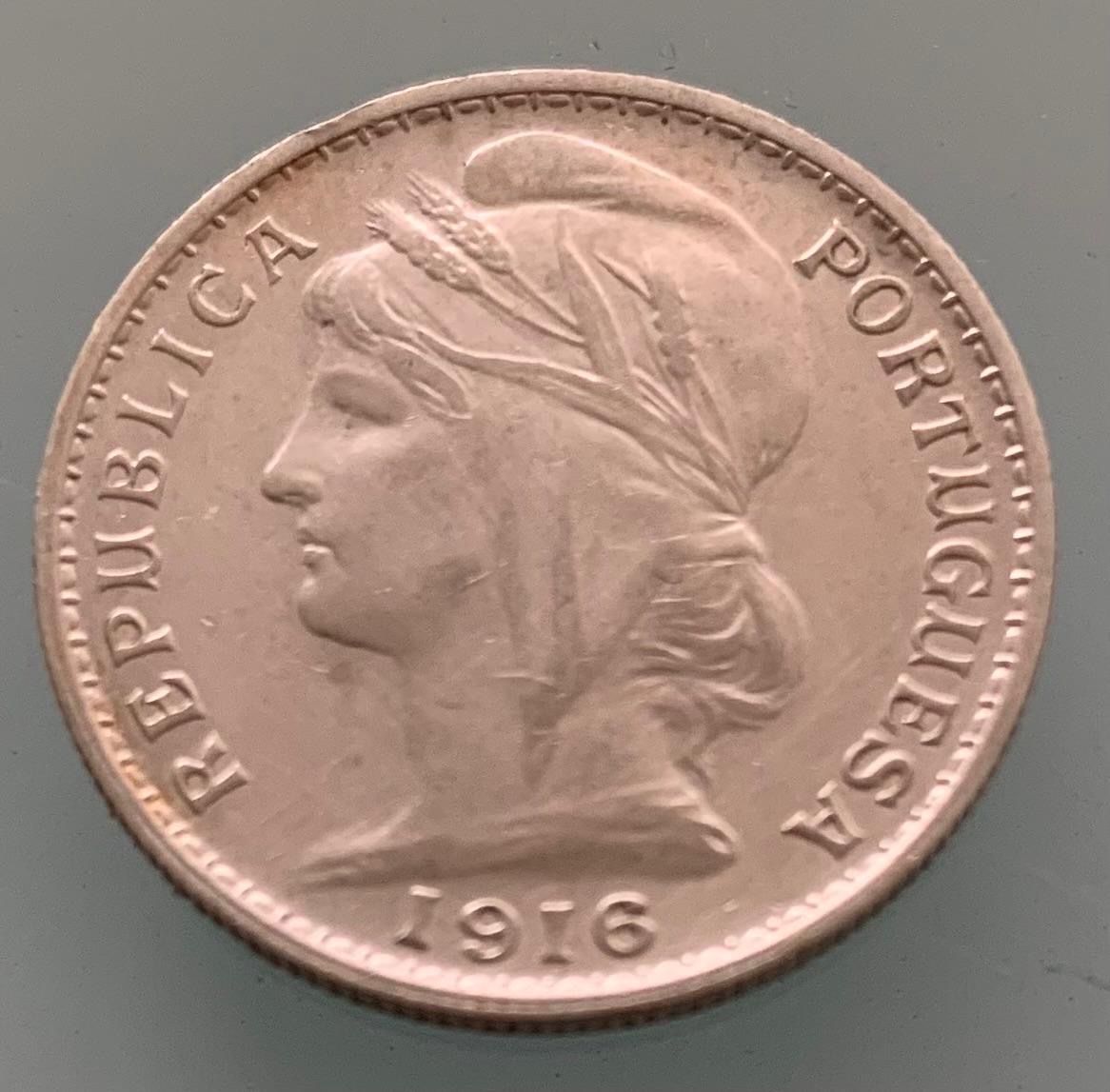 Tutti le monete: PORTUGAL 20 Centavos 1916 SILBER – Usato da Brügg BE venduto da mcakinho