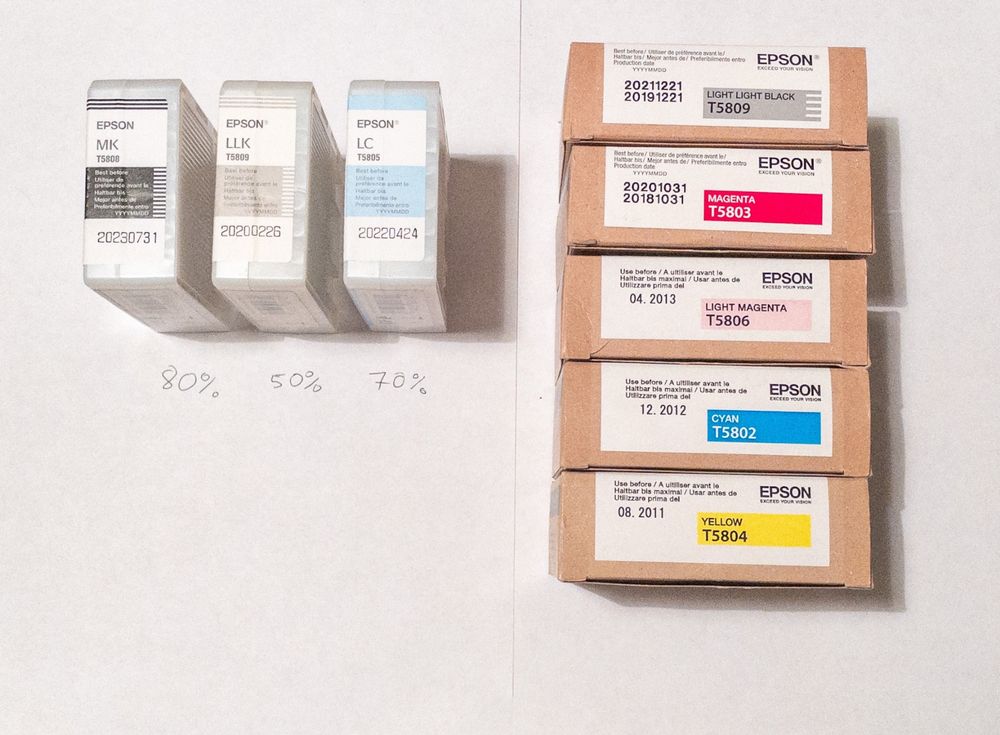 Tintenpatronen für Epson Stylus Pro 3800 / 3880 (Neu (gemäss ...