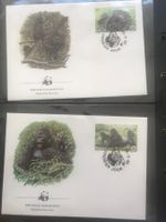 WWF Ruanda 1985 Satz Berggorilla Maximumkarte/Ersttagsbriefe