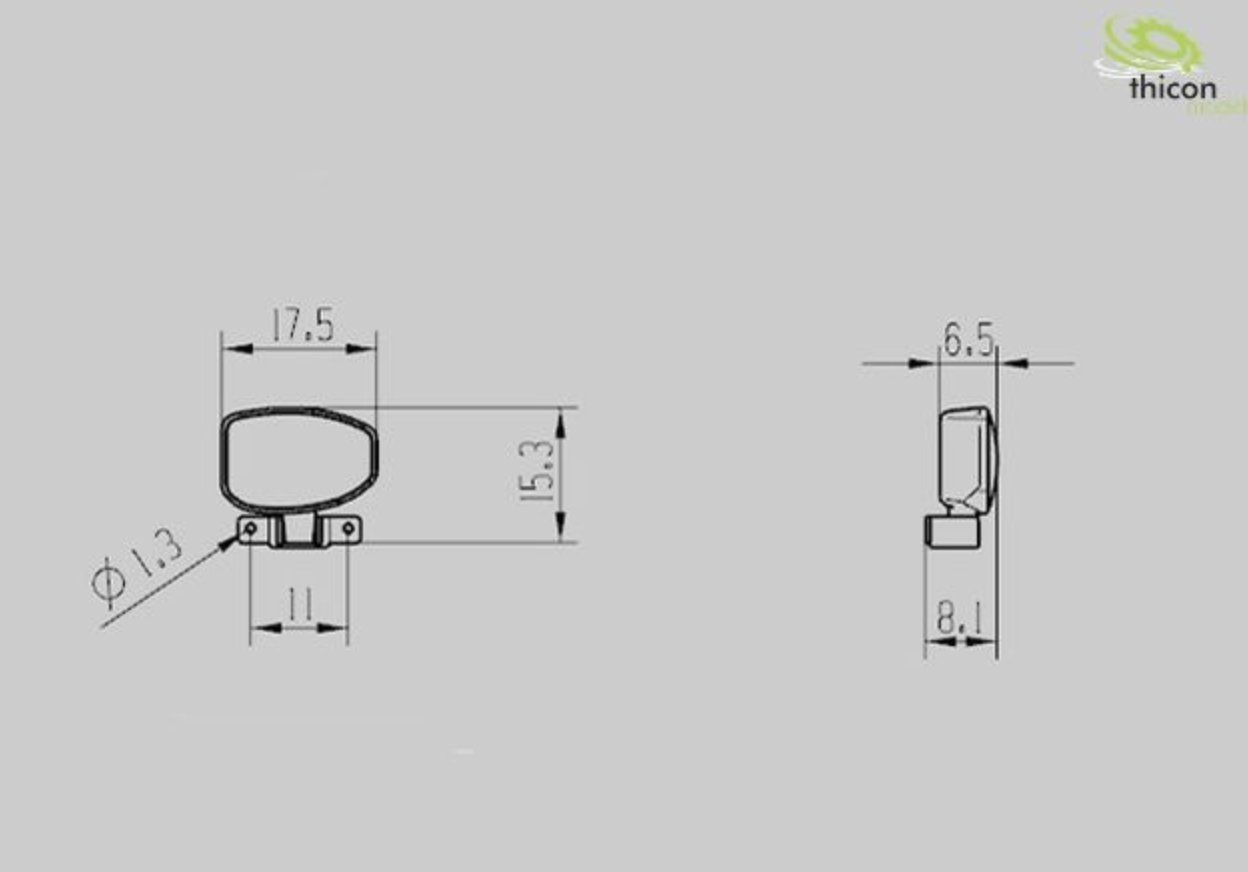 Modellismo RC: Thicon 50265 Headlights for construction machines with LEDs – Nuovo e nell'imballaggio originale da Trélex venduto da Arnaudyak 2