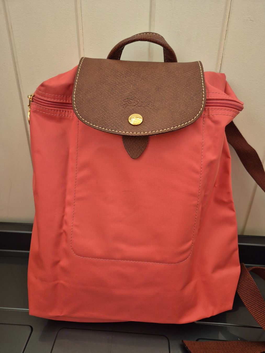 Longchamp Zaini: NEUER Longchamp Le Pliage Rucksack pink/grapefruit – Nuovo (secondo la descrizione) da Unteriberg venduto da VOI_69 1