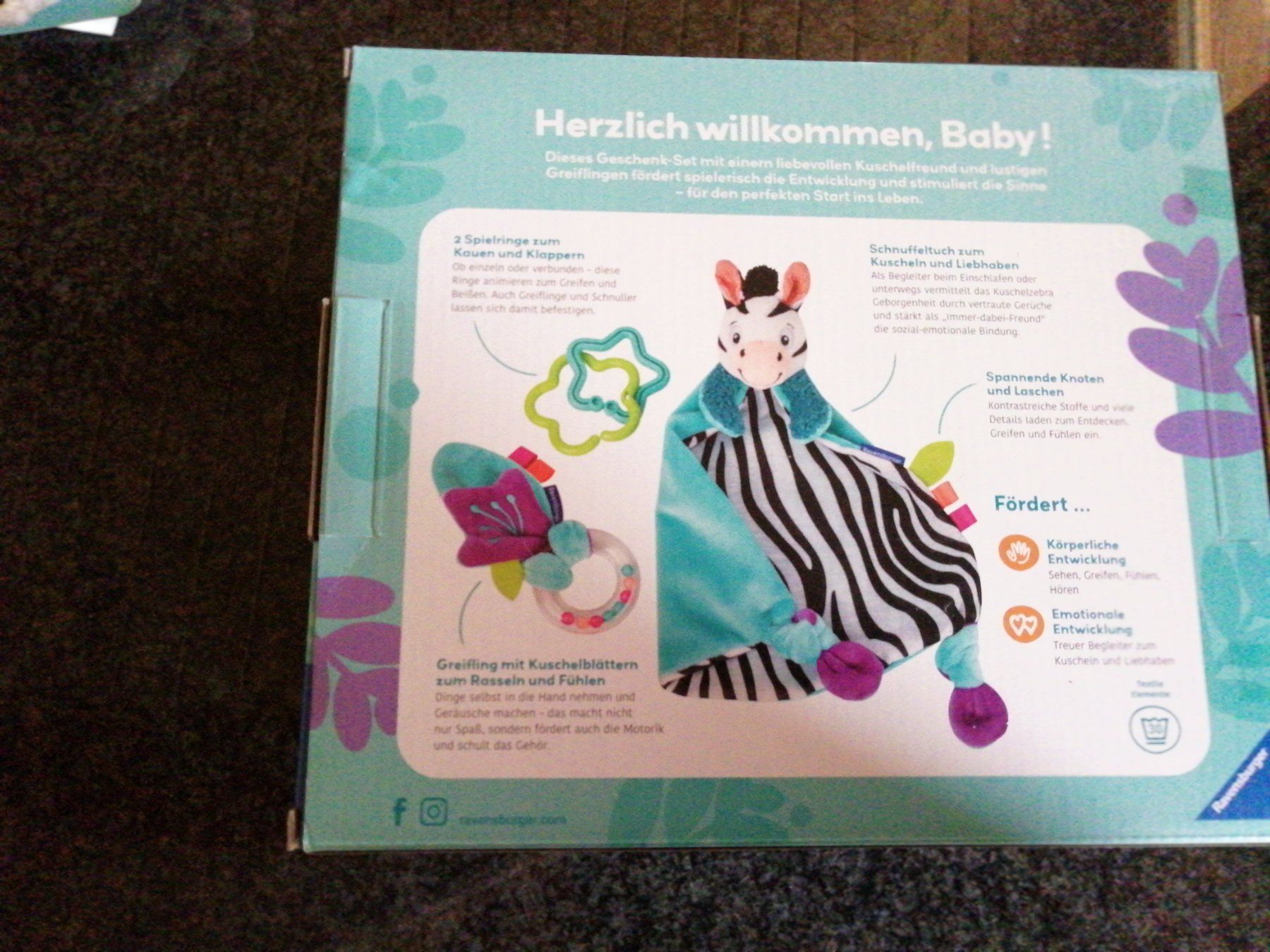 Giocattoli: Ravensburger Babyspielzeug Greifling & Beissring Zebra 0+... – Nuovo e nell'imballaggio originale da Utzigen venduto da Walkuere94 1