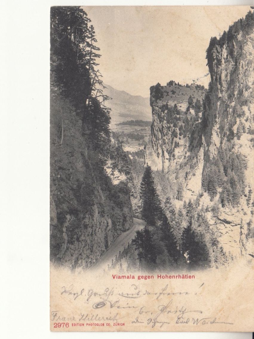 Cartoline postali: Viamala 1904 mit Stabstempel Thusis – Usato da Bürglen TG venduto da StampGraf