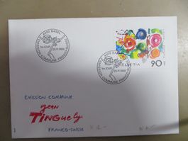 Brief FDC Jean Tinguely 1988