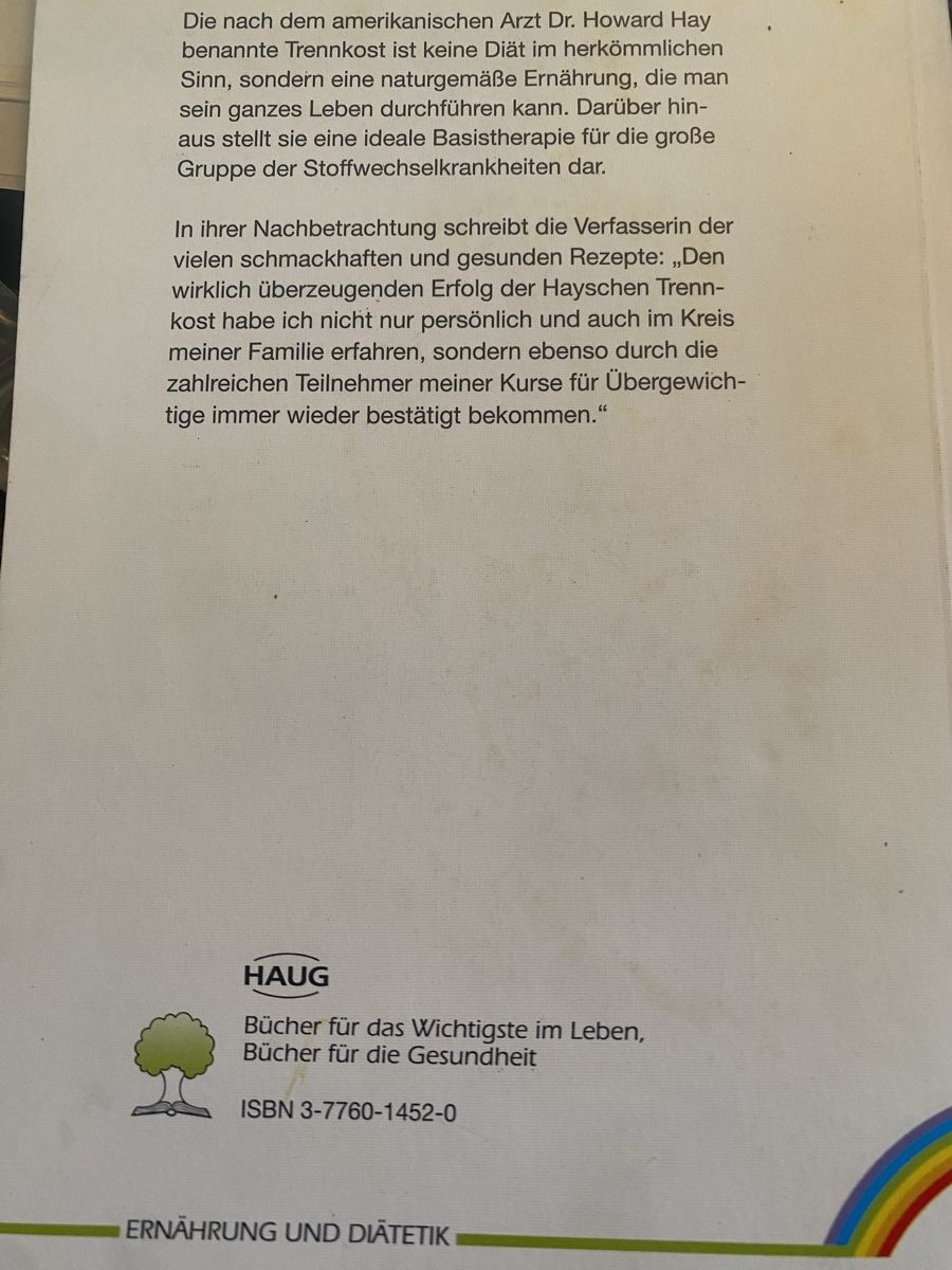 Libri: Trennkost: Das Original Kochbuch! – Usato da Baden venduto da swiss-alps 6