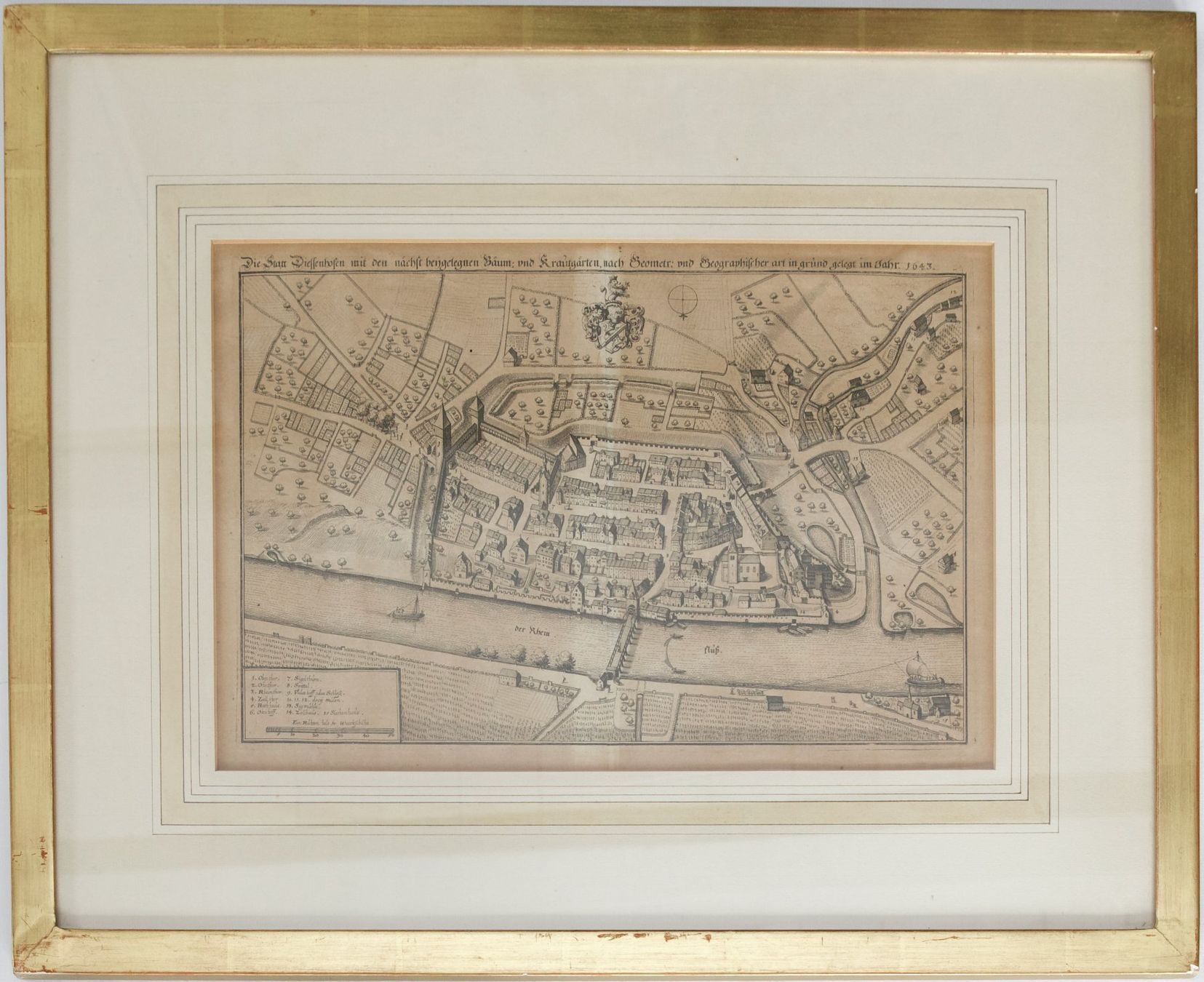 Stiche: Merian Stich Diessenhofen 1643 – Gebraucht aus Hagenbuch ZH von Consus 1