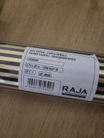 RAJA Geschenkpapier gestreift Gold Schwarz 0,70x50m neu