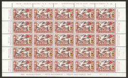 1941 : Pro Patria Nr. B13 + B14 im Bogen, postfrisch **