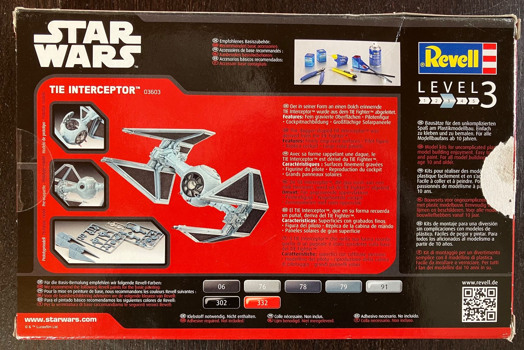 Bastelsets: TIE Interceptor Model kit 1/90 - Revell – Neu (gemäss Beschreibung) aus Nidau von yansolo82 1